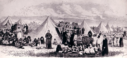 Charles Lavigerie avec des orphelins &agrave; Ben Aknum (1867-1868)